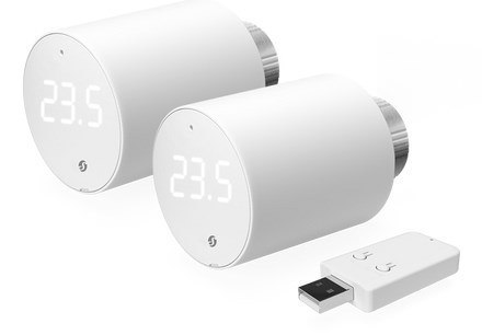 Inteligentna głowica termostatyczna Shelly TRV WiFi/Bluetooth, 2 sztuki