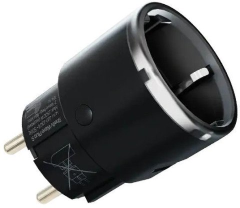 Inteligentne gniazdko Z-Wave Shelly Wave Plug S LR, Czarny