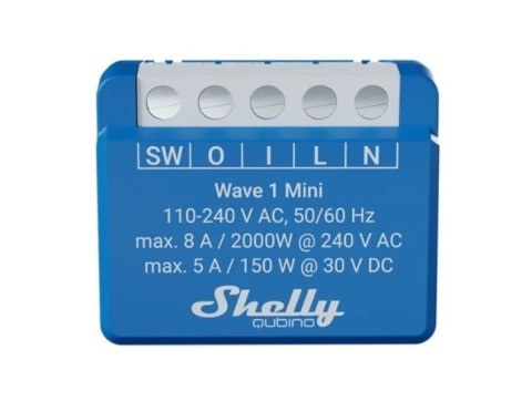 Inteligentny jednokanałowy przekaźnik Z-Wave Shelly Qubino Wave 1 Mini LR