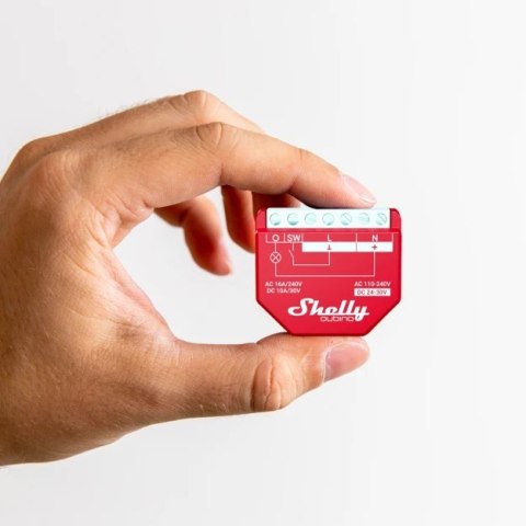 Inteligentny jednokanałowy przekaźnik Z-Wave Shelly Qubino Wave 1PM z pomiarem energii