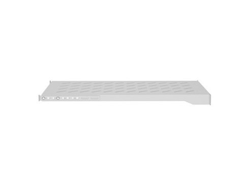 Półka do szaf 19" 1000 mm szara 1U/483X700MM UDŹWIG DO 25kg, montaż 4 punktowy