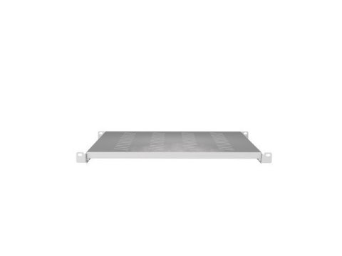 Półka do szaf 19" 1000 mm szara 1U/483X700MM UDŹWIG DO 25kg, montaż 4 punktowy