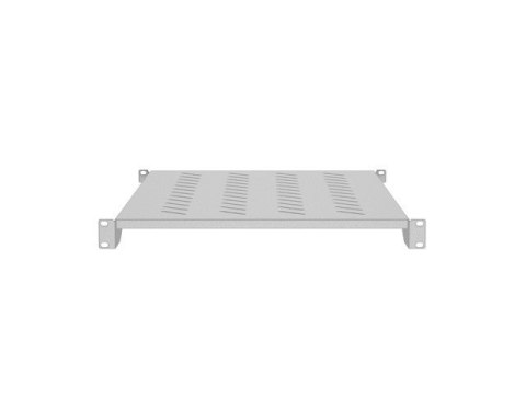 Półka do szaf 19" 1000 mm szara 1U/483X700MM UDŹWIG DO 25kg, montaż 4 punktowy
