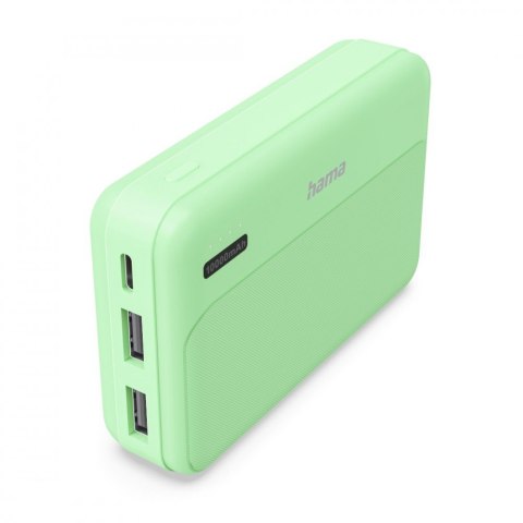 Power pack 10000mAh 2xUSB-A zielony