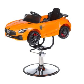 Dziecięcy fotel fryzjerski Mercedes żółty