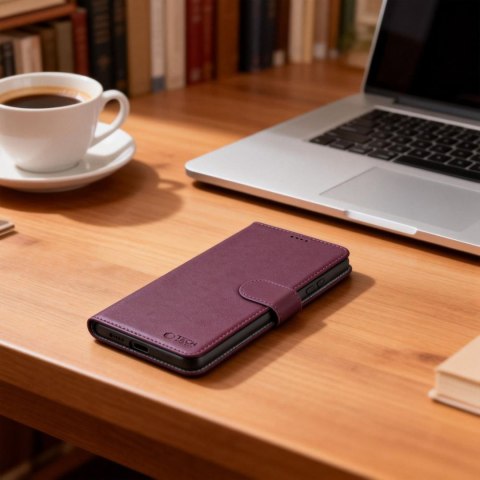 Etui futerał na Samsung Galaxy S26 Wallet - bordowy