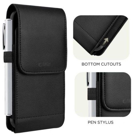 Etui kabura do paska dla smartfonów 5.8-6.8'' - czarna