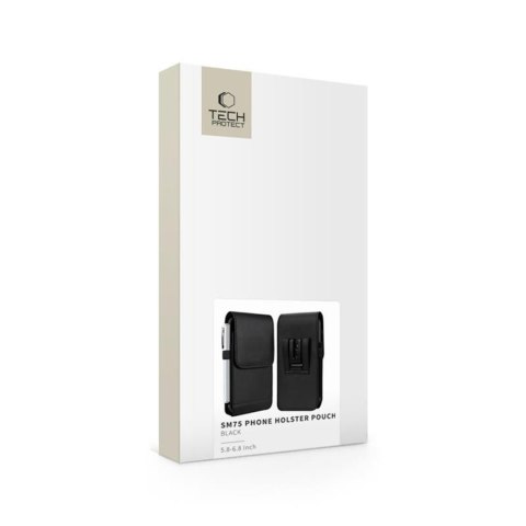 Etui kabura do paska dla smartfonów 5.8-6.8'' - czarna