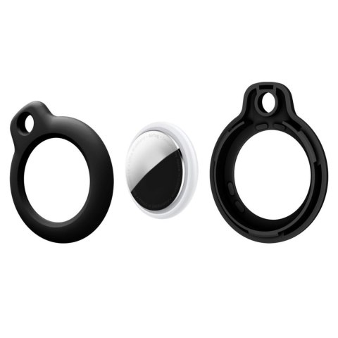 Etui ochronne brelok na lokalizator Apple AirTag 1 / 2 czarne - 4 szt.