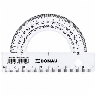 Kątomierz szkolny transparentny 180° 10cm DONAU