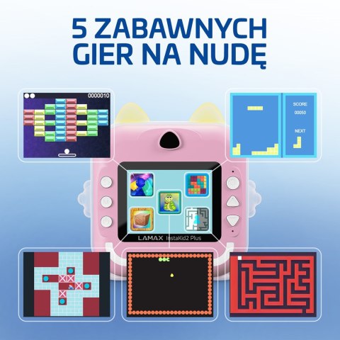 Aparat fotograficzny dla dzieci LAMAX InstaKid2 Plus, pink