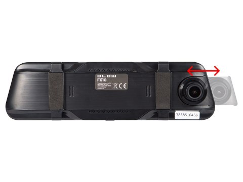 BLOW REJESTRATOR VIDEO BLACKBOX DVR F610 LUSTERKO EKRAN 10" + KAMERA COFANIA