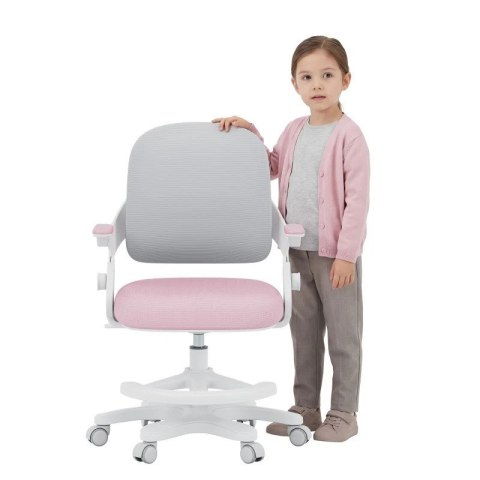 Fotel obrotowy Junior 4.3 Pink-Grey