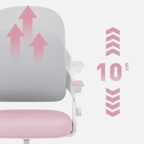Fotel obrotowy Junior 4.3 Pink-Grey