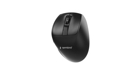 GEMBIRD BEZPRZEWODOWA, ERGONOMICZNA MYSZ TRI MODE (2.4G + BT + USB) 2400 DPI, 9 PRZYCISKÓW, CZARNA