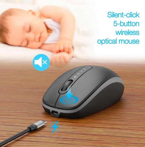 GEMBIRD BEZPRZEWODOWY ZESTAW KLAWIATURY + MYSZ DUAL MODE, 2.4 GHZ + BT, SLIM, UKŁAD US, KOLOR CZARNY