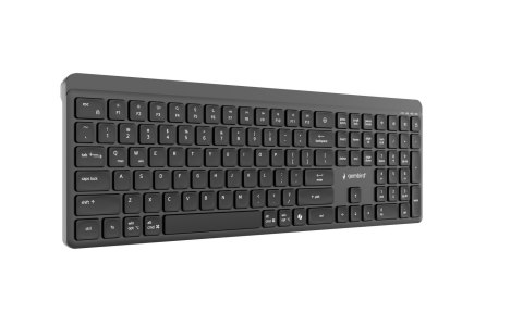 GEMBIRD BEZPRZEWODOWY ZESTAW KLAWIATURY + MYSZ SLIM PRO BUSINESS, DUAL MODE, 2,4 GHZ + BT, UKŁAD US, KOLOR CZARNY