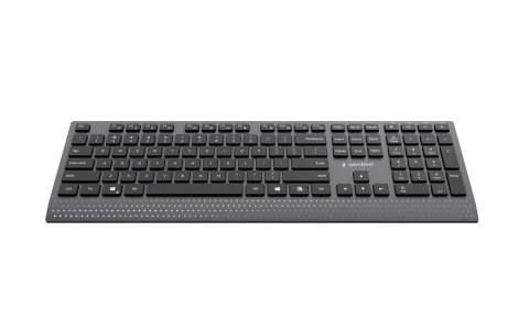 GEMBIRD KLAWIATURA SLIM PRZEWODOWA MULTIMEDIALNA CZARNA, USB-C, UKŁAD US