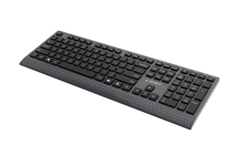 GEMBIRD KLAWIATURA SLIM PRZEWODOWA MULTIMEDIALNA CZARNA, USB-C, UKŁAD US