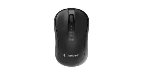 GEMBIRD MYSZ BEZPRZEWODOWA DUAL MODE (2.4G + BT) 1600 DPI, 4 PRZYCISKI, KOLOR CZARNY