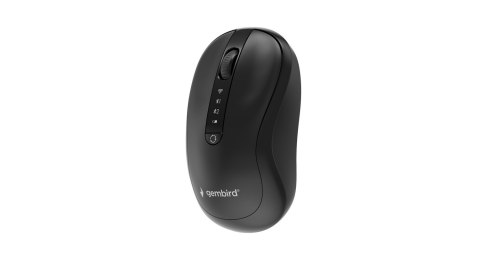 GEMBIRD MYSZ BEZPRZEWODOWA DUAL MODE (2.4G + BT) 1600 DPI, 4 PRZYCISKI, KOLOR CZARNY