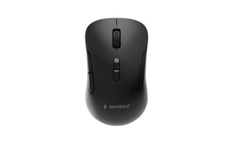 GEMBIRD MYSZ BEZPRZEWODOWA DUAL MODE (2.4G + BT) 1600 DPI, 7 PRZYCISKÓW, KOLOR CZARNY