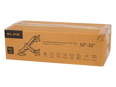 BLOW UCHWYT TV LCD HQ 17"-32" DO BIURKA Z PRZEGUBEM PODWÓJNY