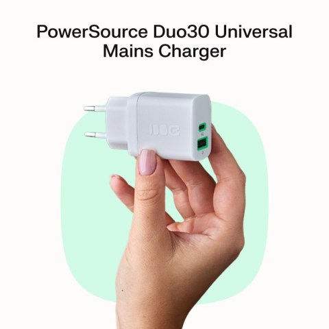 Ładowarka sieciowa USB 30W 1x USB-C BIAŁA