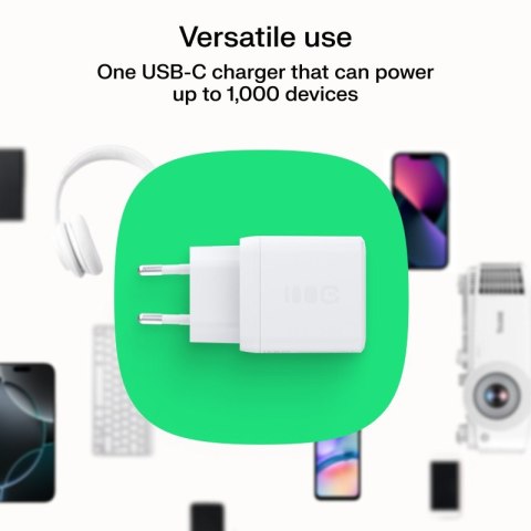 Ładowarka sieciowa USB 30W 1x USB-C BIAŁA