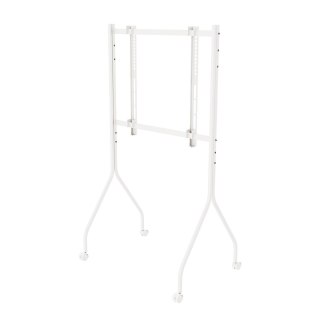 MACLEAN STAND POD TV STAND / WÓZEK DO TV MACLEAN, NA KÓŁKACH, 37-80", MAX. OBCIĄŻENIE 50KG, MAX. VESA 600X400, BIAŁY, MC-180