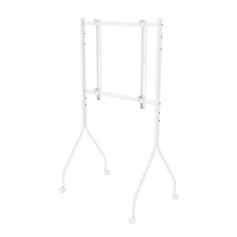 MACLEAN STAND POD TV STAND / WÓZEK DO TV MACLEAN, NA KÓŁKACH, 37-80", MAX. OBCIĄŻENIE 50KG, MAX. VESA 600X400, BIAŁY, MC-180