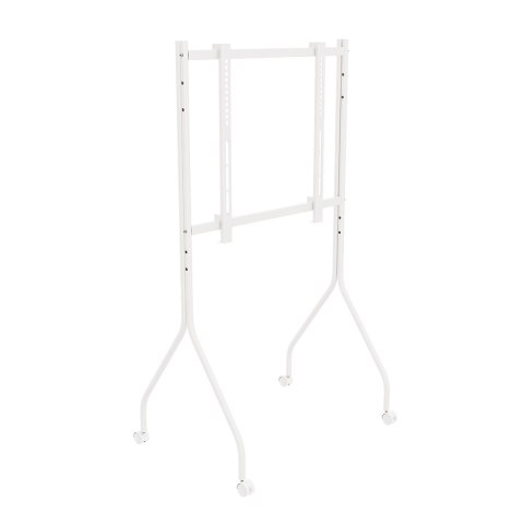 MACLEAN STAND POD TV STAND / WÓZEK DO TV MACLEAN, NA KÓŁKACH, 37-80", MAX. OBCIĄŻENIE 50KG, MAX. VESA 600X400, BIAŁY, MC-180