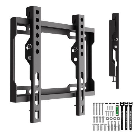 MACLEAN UCHWYT WIESZAK DO TV 13-43'' UCHWYT / WIESZAK DO TV MACLEAN, MAX VESA 200X200, 13-43", DO 45KG, CZARNY, REG. POCHYŁU
