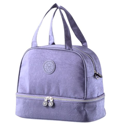 Torba Termiczna Izolacyjna Śniadaniowa Pas z Regulacją Fioletowa 27cm LEAN
