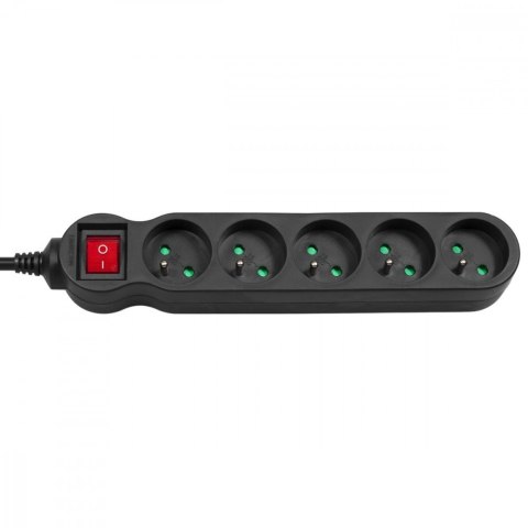 Listwa zasilająca 5g 1,4m MCE183 2300W Czarna