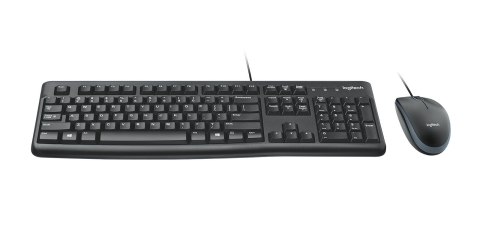 Zestaw klawiatura + mysz Logitech MK120 920-002562 (membranowa; USB 2.0; (US); kolor czarny; optyczna; 1000 DPI) (WYPRZEDAŻ)