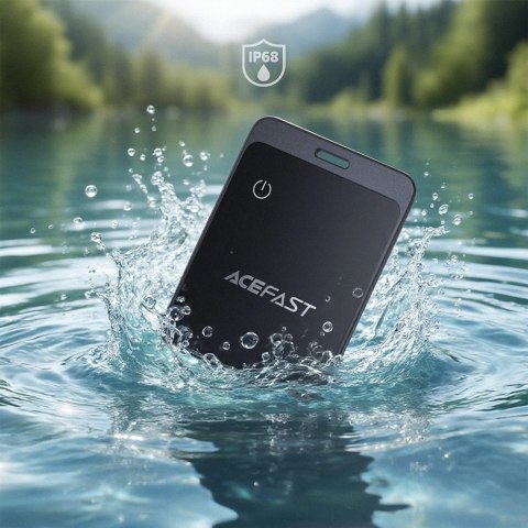 Lokalizator Bluetooth w formie karty kompatybilny z Apple Find My - szary