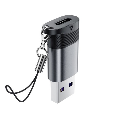 Adapter przejściówka USB-C - USB-A - szary