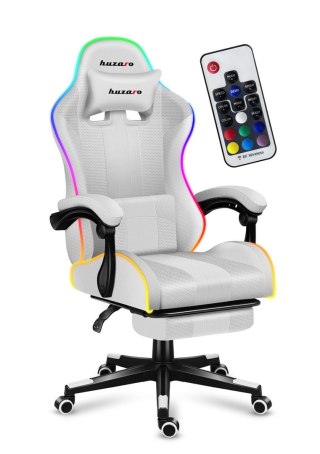 Fotel gamingowy Huzaro Force 4.7 RGB White (OUTLET)