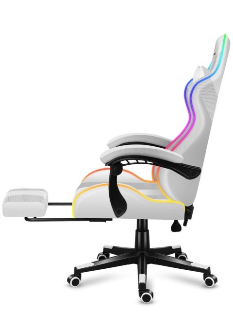 Fotel gamingowy Huzaro Force 4.7 RGB White (OUTLET)
