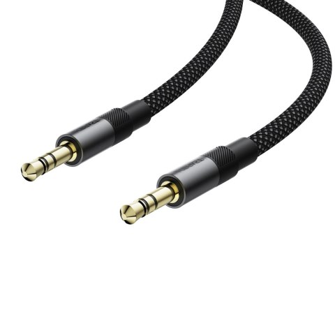 Kabel przewód AUX mini jack 3.5mm 1m - czarny