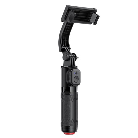 Selfie stick z automatycznym statywem i pilotem Bluetooth 63 cm - czarny