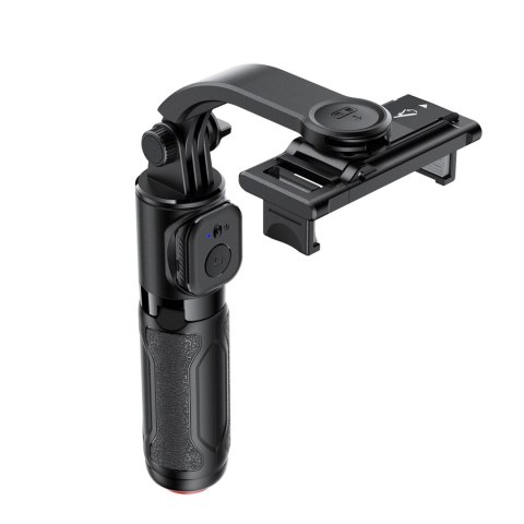 Selfie stick z automatycznym statywem i pilotem Bluetooth 63 cm - czarny