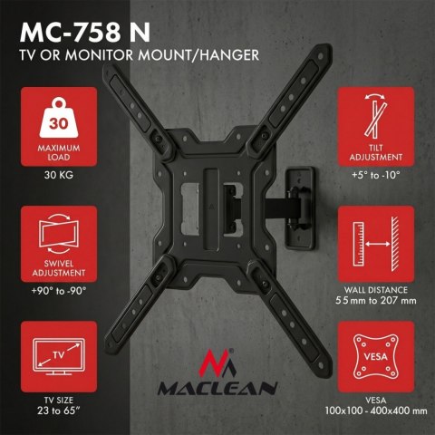 Uchwyt do TV max 23-65 cali MC-758 N