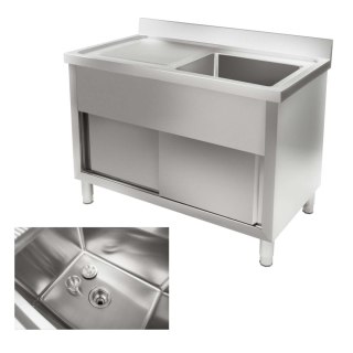 Zlew zlewozmywak basen nierdzewny stalowy do kuchni szer. 120cm Royal Catering
