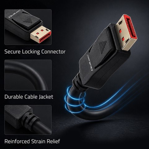 Kabel DisplayPort M/M v2.1 | 40G | 0.5m