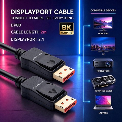 Kabel DisplayPort M/M v2.1 | 54G | 2m