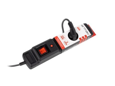 Listwa przeciwprzepięciowa M3 Multi 4.5m czarna (3 gniazda)