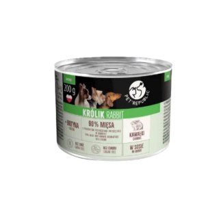 PetRepublic dla psa z królikiem kawałki w sosie 200g