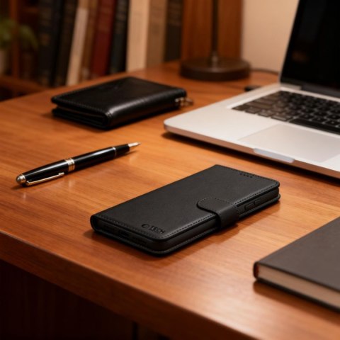 Etui futerał zamykany z podstawką na Samsung Galaxy S26 Wallet - czarny